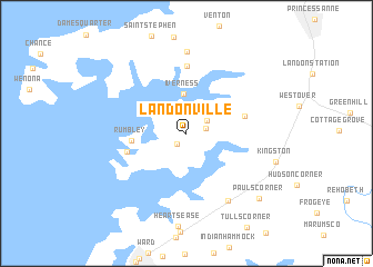 map of Landonville