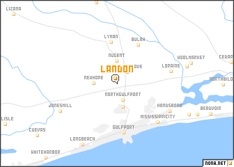 map of Landon