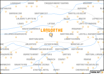 map of Landorthe