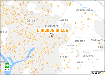 map of Landover Hills