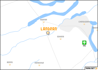 map of Lāndrān