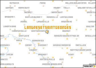 map of Landres-et-Saint-Georges