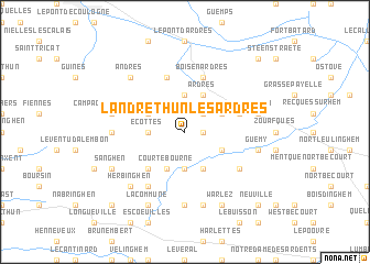 map of Landrethun-lès-Ardres