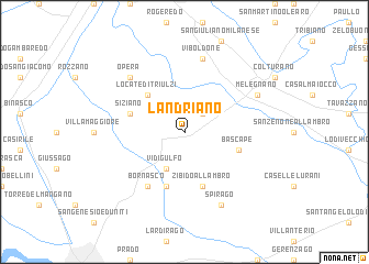 map of Landriano