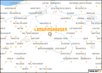 map of Landringhausen