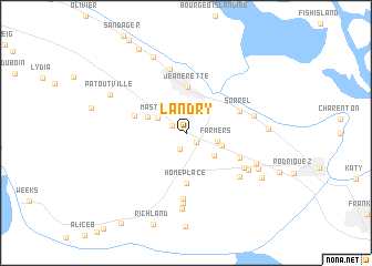 map of Landry