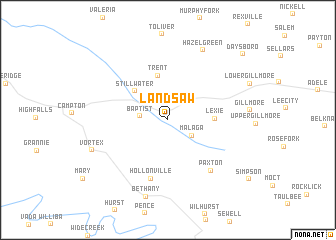 map of Landsaw