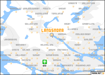 map of Landsnora