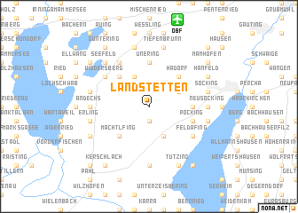 map of Landstetten