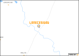 map of La Necesidad