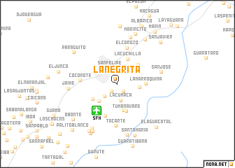 map of La Negrita