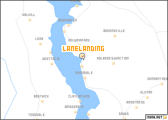 map of Lane Landing