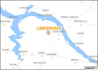 map of Lane Springs