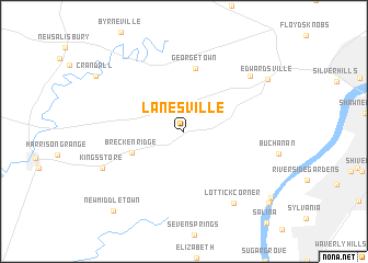 map of Lanesville