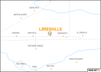 map of Lanesville