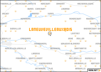 map of Laneuveville-aux-Bois