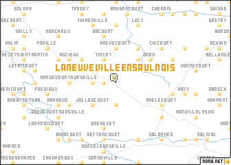 map of Laneuveville-en-Saulnois