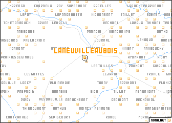 map of Laneuville au Bois