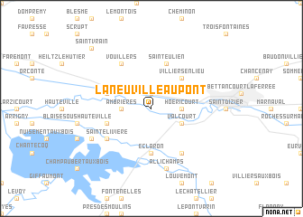 map of Laneuville-au-Pont