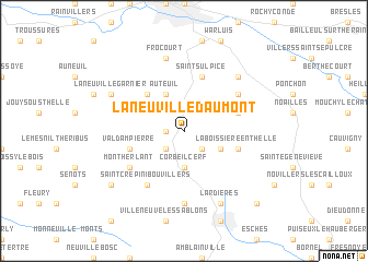 map of La Neuville-dʼAumont