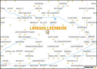 map of La Neuville-en-Beine