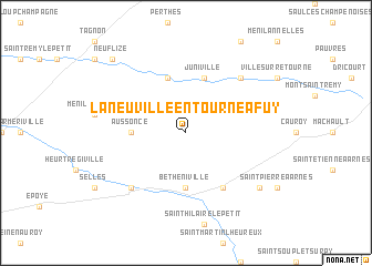 map of La Neuville-en-Tourne-à-Fuy