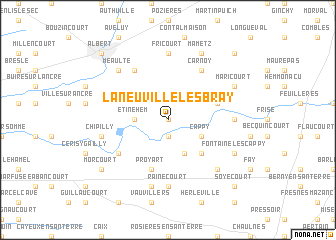 map of La Neuville-lès-Bray