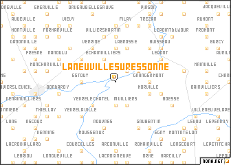 map of La Neuville-sur-Essonne