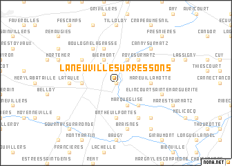 map of La Neuville-sur-Ressons