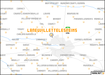 map of La Neuvillette-lès-Reims