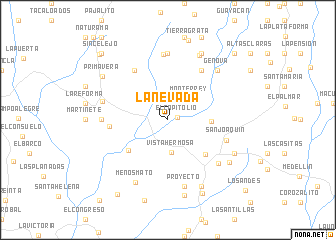 map of La Nevada