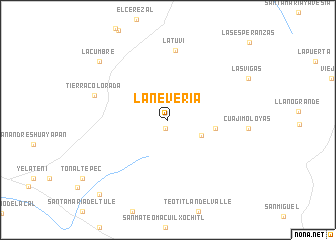 map of La Nevería