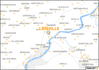 map of Laneville