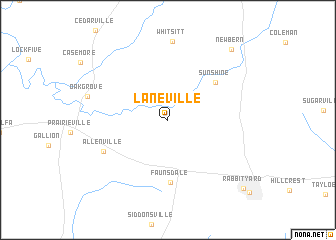 map of Laneville