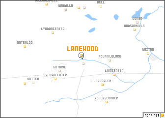 map of Lanewood