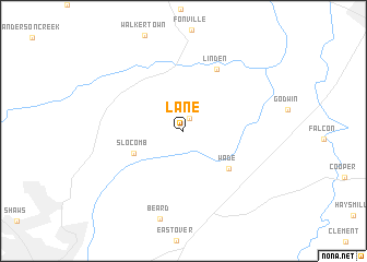 map of Lane