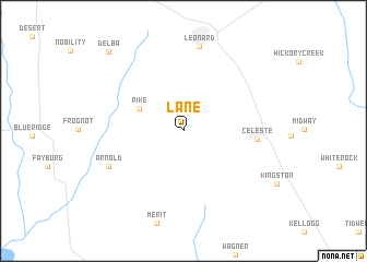 map of Lane