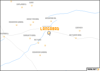 map of Langābād