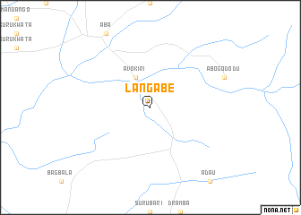 map of Langabe