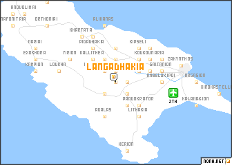 map of Langadhákia