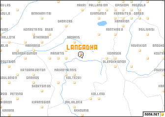 map of Langádha