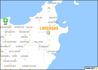 map of Langádha