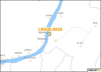 map of Langa-Langa