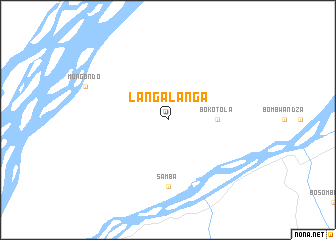 map of Langalanga