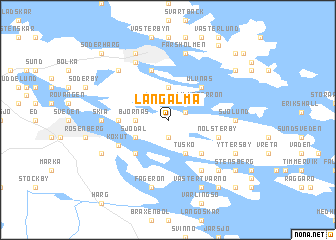 map of Långalma