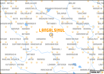 map of Lāngal Simul