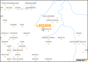 map of Langama