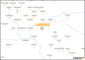 map of Langana