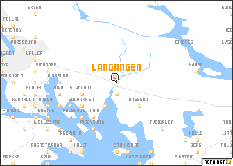 map of Langangen