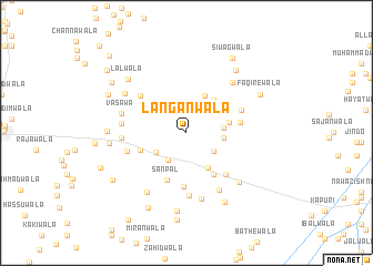 map of Langānwāla